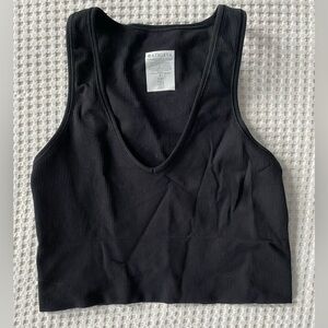 Athleta aurora seamless crop rib tank